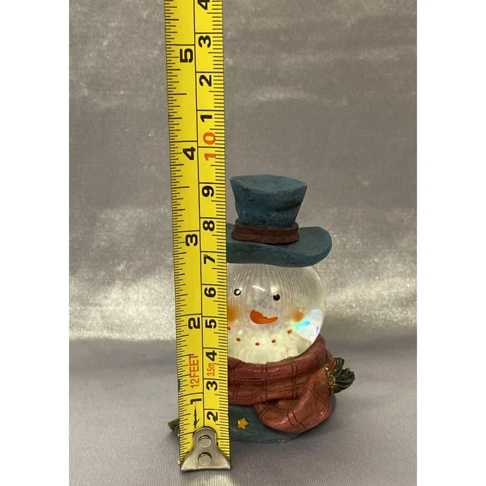 Christmas Snow Man With Blue Hat Water Snow -ball Globe- 3